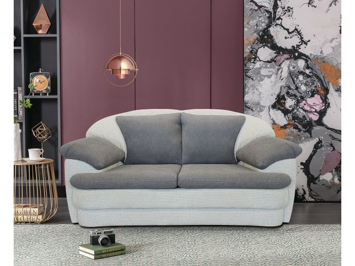 Канапе Монако 2-ка (aрагон светло сиво/ краун сиво)